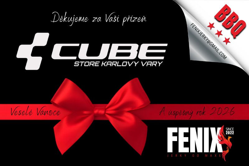 Firemní etiketa FENIX Jerky — Vánoce CUBE Store