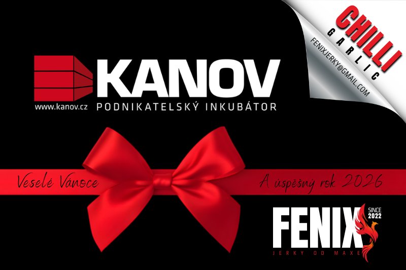 Firemní etiketa FENIX Jerky — varianta 7
